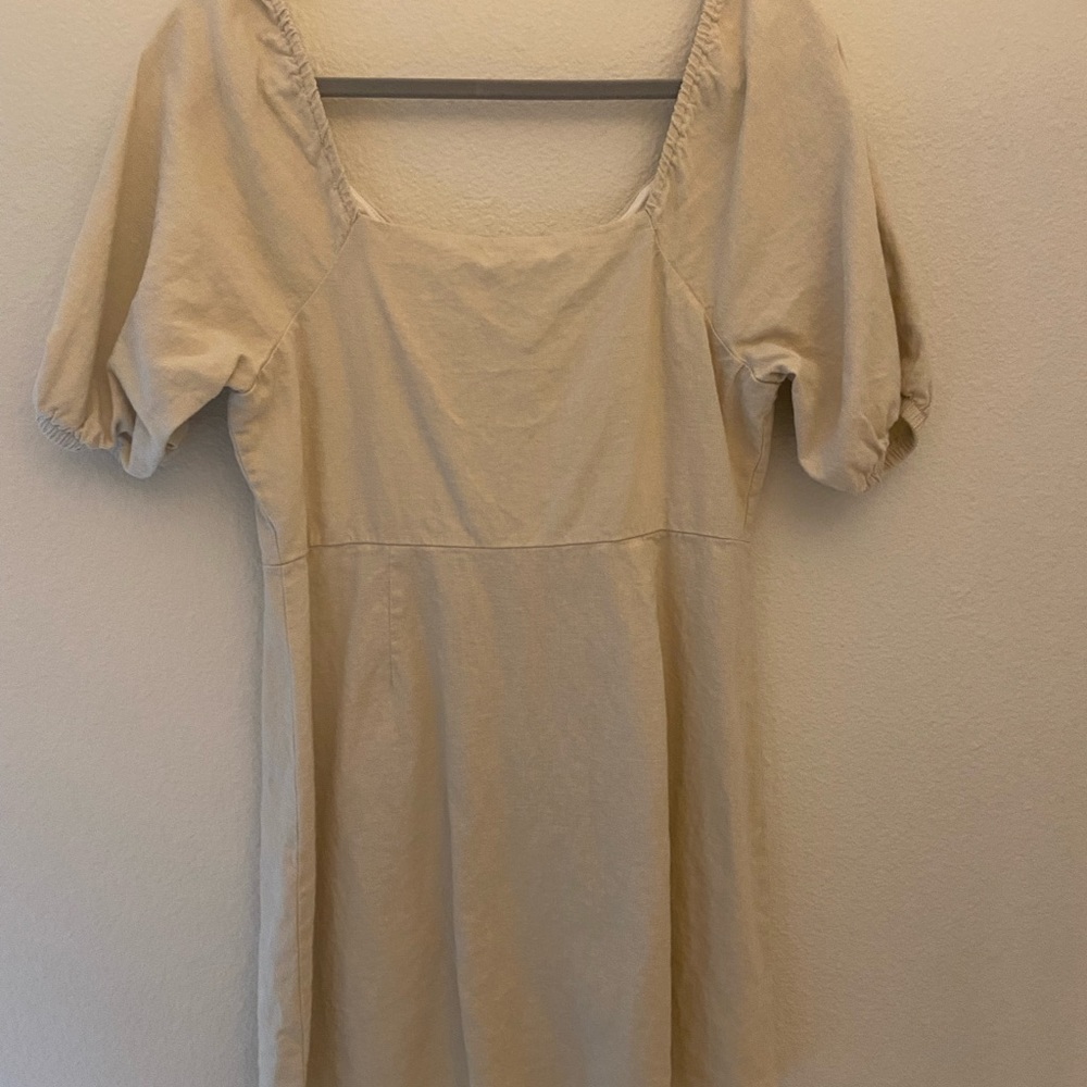 Linen Mini Dress - Picture 2 of 4
